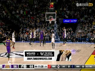 4月1日 22-23赛季NBA常规赛 湖人VS森林狼
